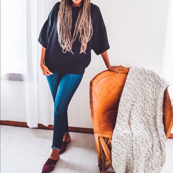 WAIST TIE BLOUSE-BLACK - Picture 6 of 9